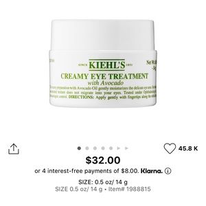 Kiehl’s avocado eye cream